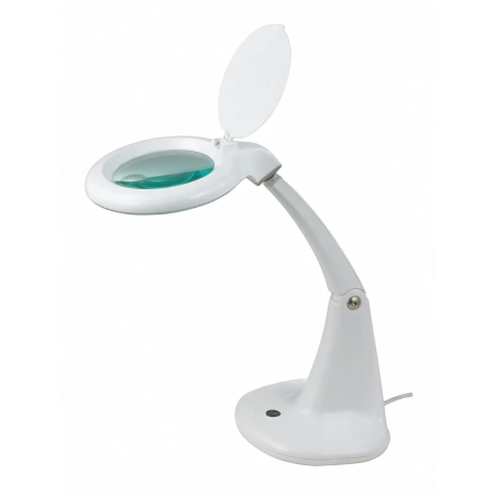 Lampa biurkowa LED SMD z lupą (102 mm) 8093LED-A 3D+12D 6,5 W – lampa biurkowa z lupą na własnej podstawie