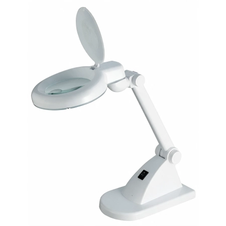 Lampa biurkowa LED SMD z lupą (90 mm) 8092LED-A 3D+12D 6 W – lampa biurkowa z lupą na własnej podstawie