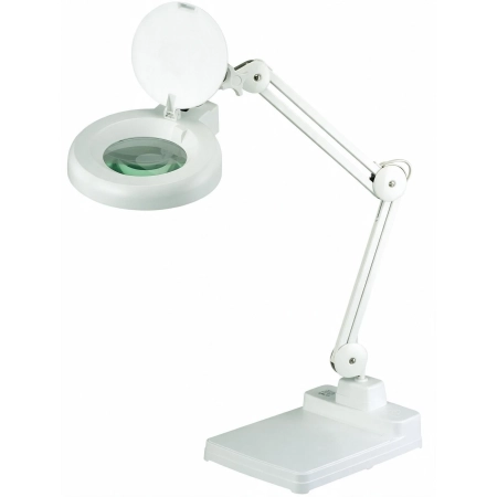 Lampa biurkowa z lupą (127 mm) 8066-2BHC 8D 22 W – lampa biurkowa z lupą na własnej podstawie