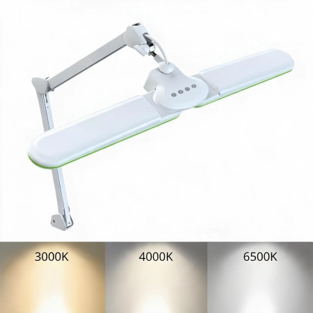 Lampa warsztatowa LED SMD (2×360 mm) 8017D5LED 3-23 W barwa ciepła/zimna – lampa warsztatowa LED na ramieniu sprężynowym
