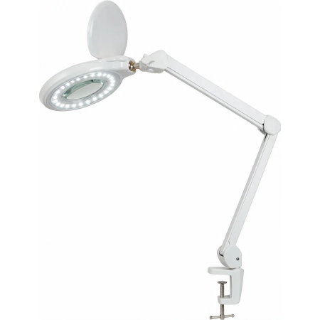 Lampa warsztatowa LED SMD z lupą (127 mm) 8060-U-A 5D 9 W – lampa warsztatowa z lupą i podświetleniem LED, mocowana do b