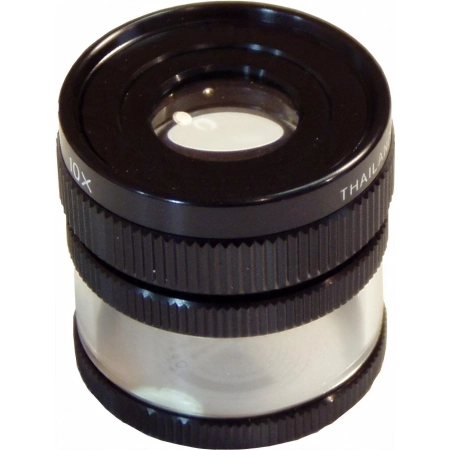 Lupa stołowa M1210-3 33 mm/10x z podziałką skala 0.1 mm – lupa stołowa stojąca nad przedmiotem