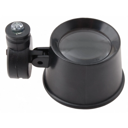 Lupa zegarmistrzowska LZ-2 21 mm/10x z podświetleniem LED – lupa nagłowna zwalniająca obie ręce