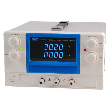Zasilacz laboratoryjny MCP QS3020 DC 30 V/20 A, do pracy ciągłej