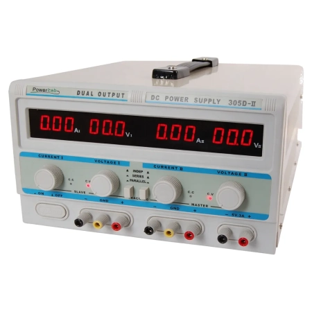 Zasilacz laboratoryjny PowerLab 305D-II DC 2x30 V/5 A + 5 V/3 A