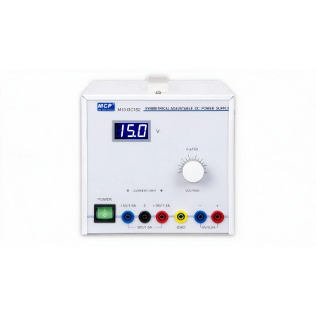 Zasilacz laboratoryjny symetryczny MCP M10-DC152 DC 15 V/1.5 A + 30 V/1.5 A