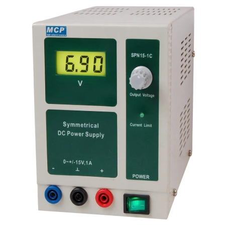 Zasilacz laboratoryjny symetryczny MCP SPN15-1C DC 15 V/1 A